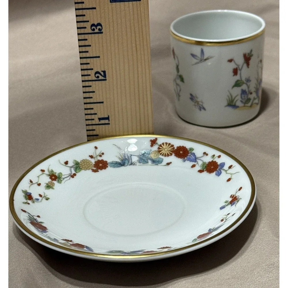 Vista Alegre Demitasse Cup & Saucer Rock Garden‎ From Portugal V1A110